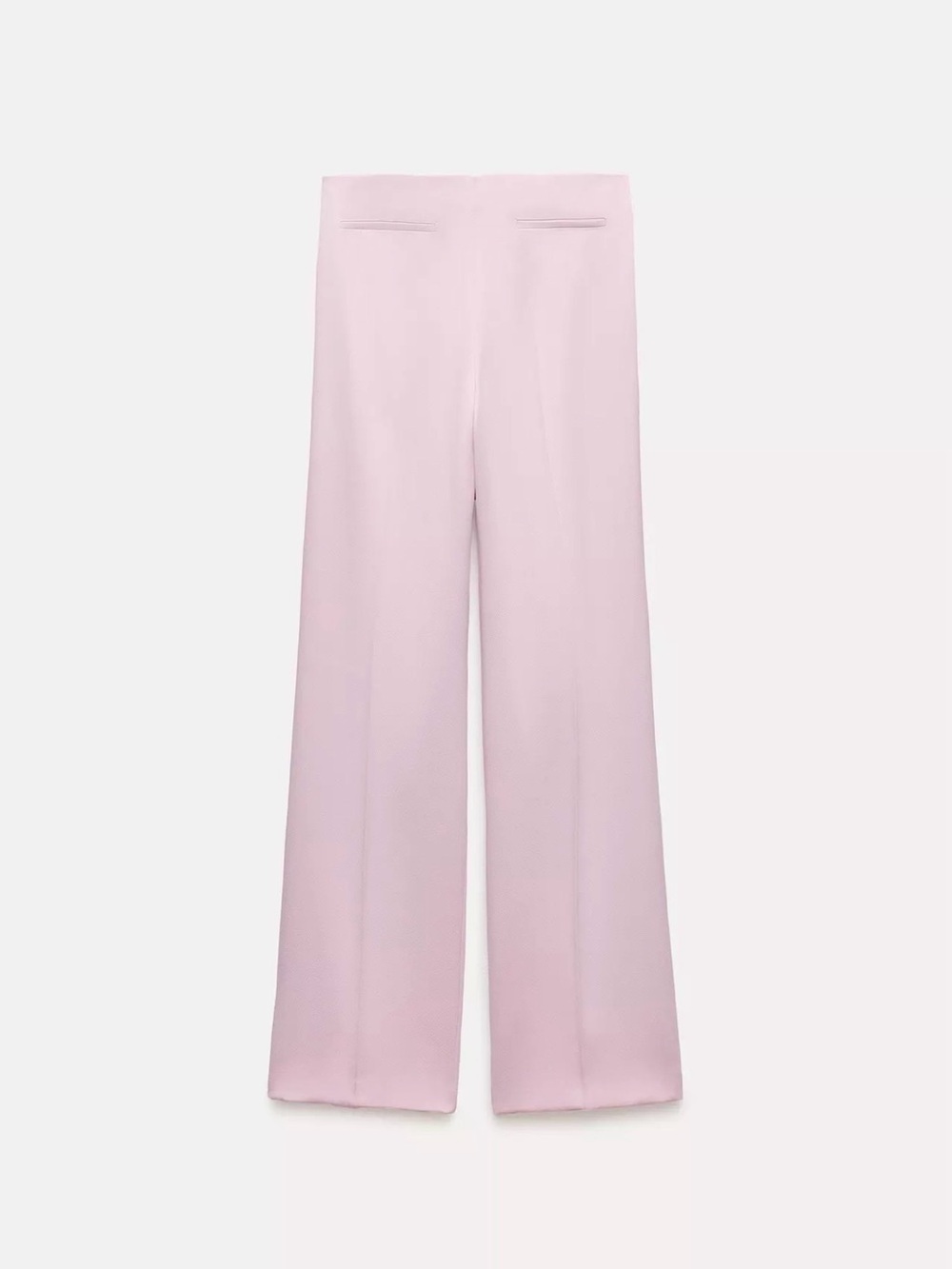 Zara Women's Pink Wide-Leg Dress straight leg Viral